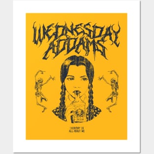 Wednesday Addams Metal Posters and Art